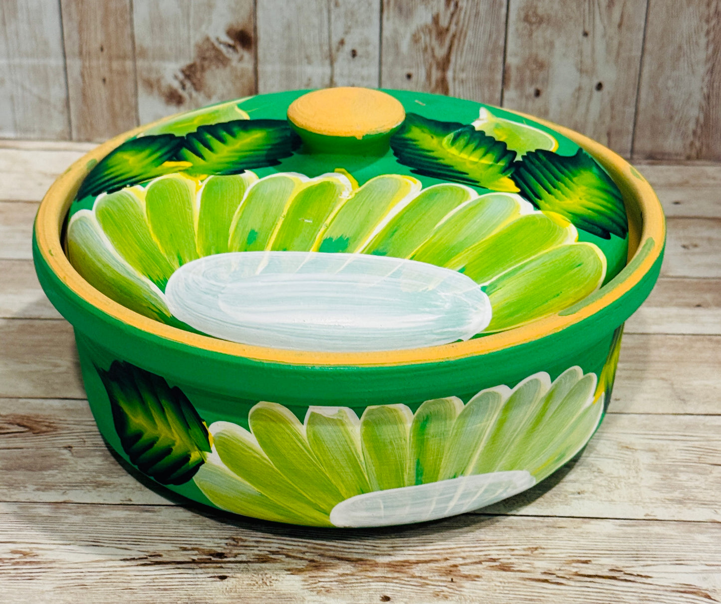 Tortillero oh Cazuela de Barro Mexicano Mexican Terra Cota Tortilla Warmer or Casserole