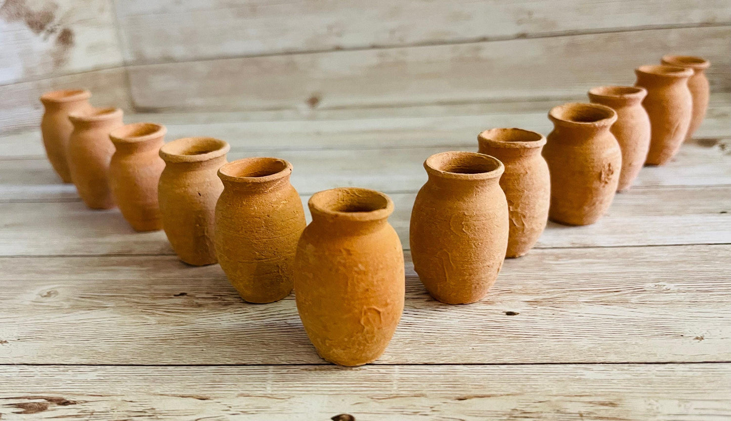 Mini Cantaritos for Tequila Shots or Hot Tea Mini Tequileros Mexicanos
