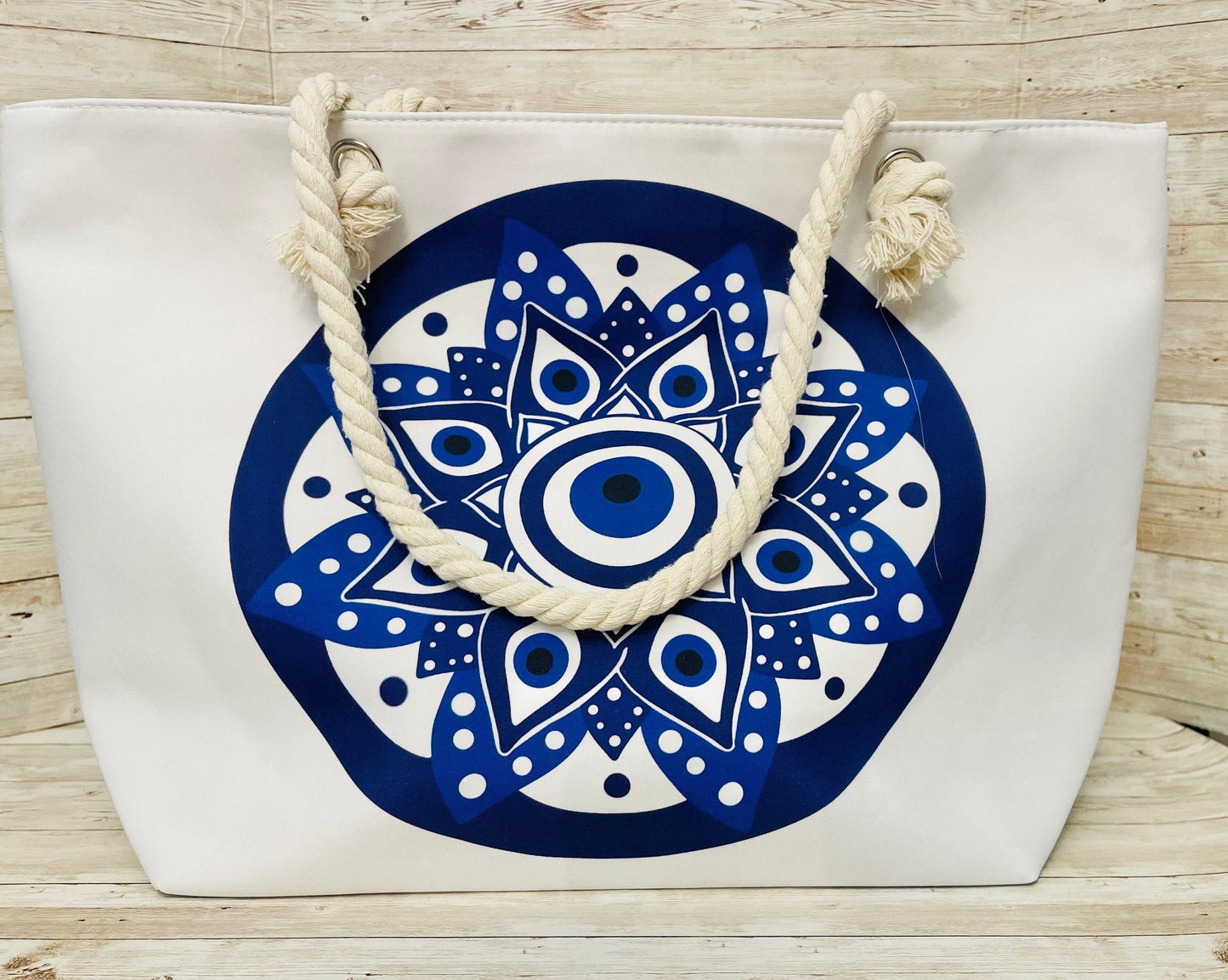Hamsa Evil Eye Hand Canvas Tote Bolsa Mexicana Artesenal Hamsa Mal De Ojo