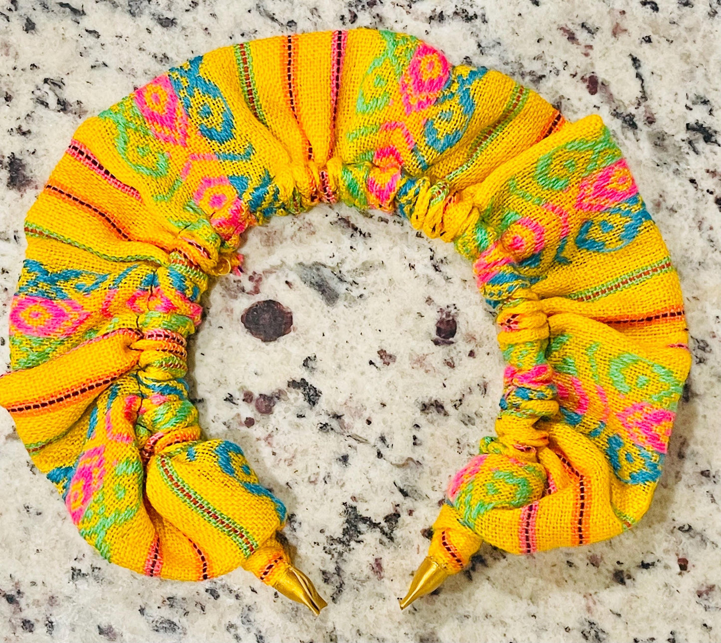 2x Diademas Mexicana Artesanales Tela Cambaya 2x Mexican Sarape Headbands Cambaya Cloth
