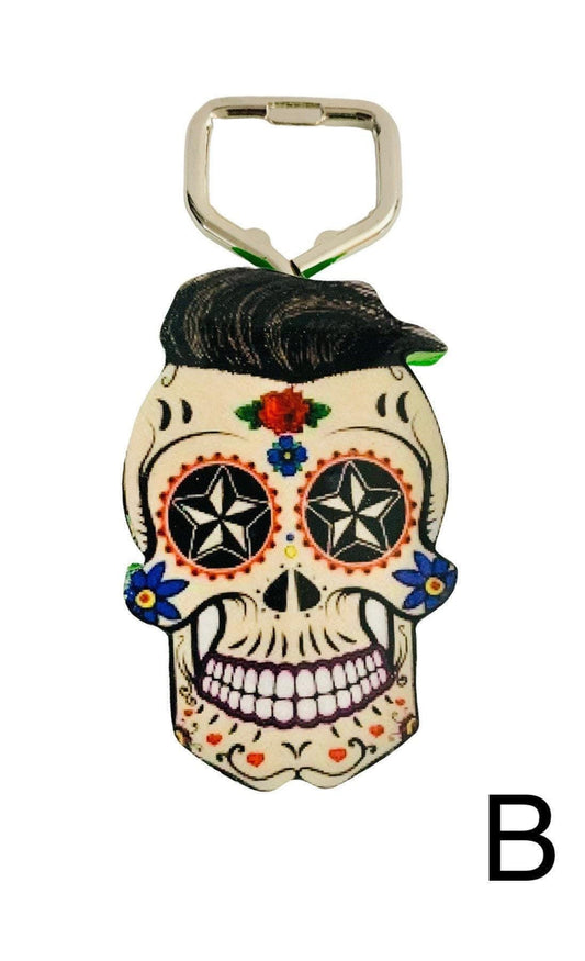 Mexican Day of the Dead Magnet Bottle Openers Destapadores Imanes de Botella Dia De Los Muertos
