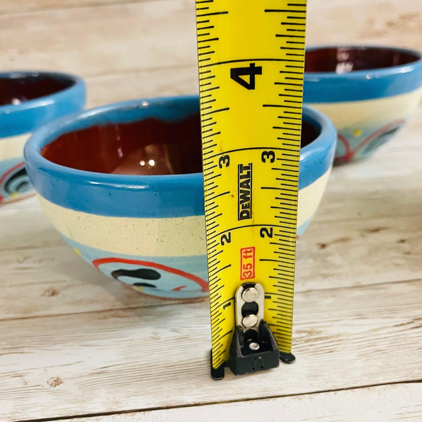 Terra Cota Mexican Clay Bowls with Mugs Platos de Barro con Tazas Engove
