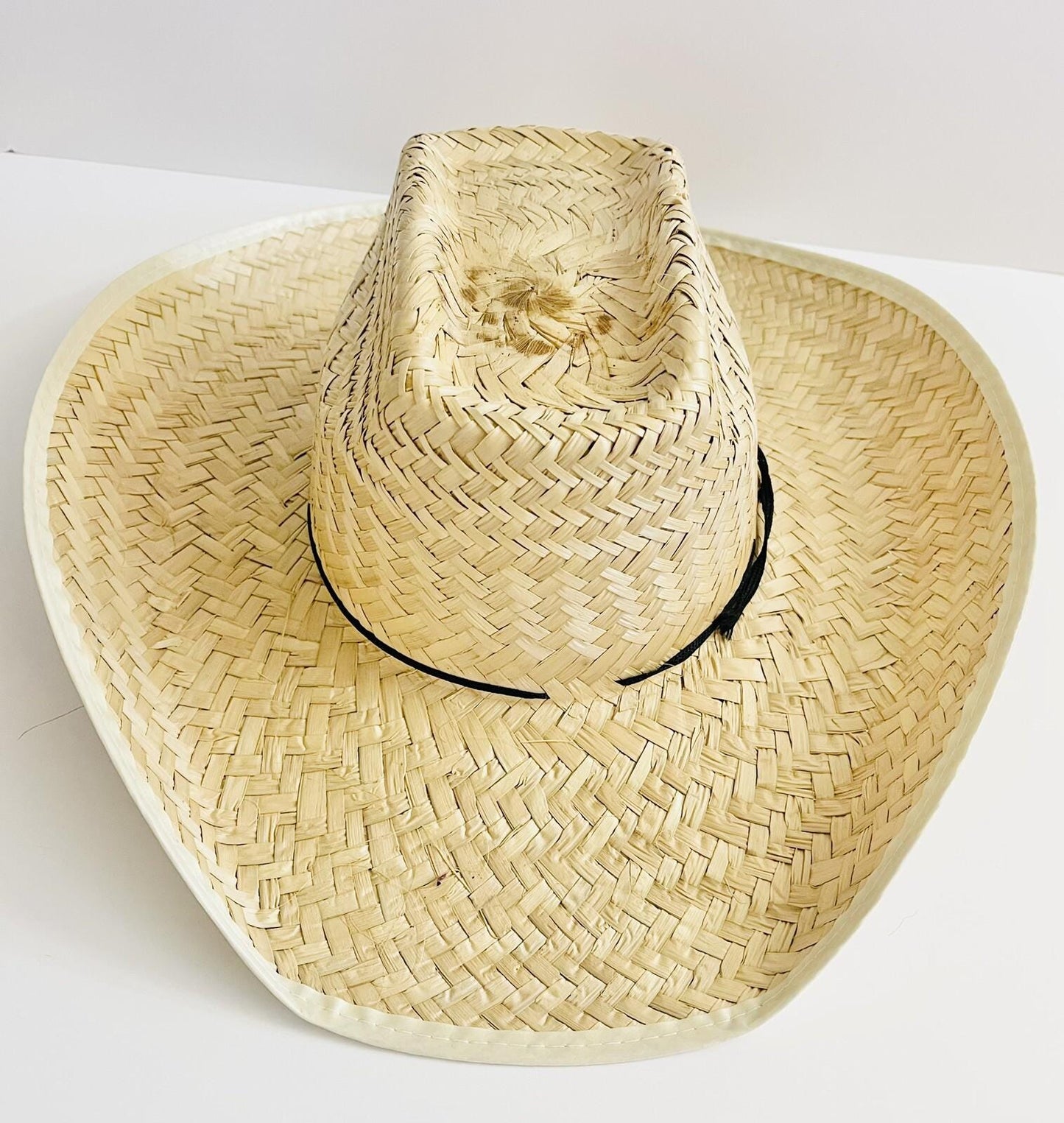 3x Lot Mexican Palm Leaf Straw COWBOY Wide Brim Hat Sombrero Vaquero De Palma