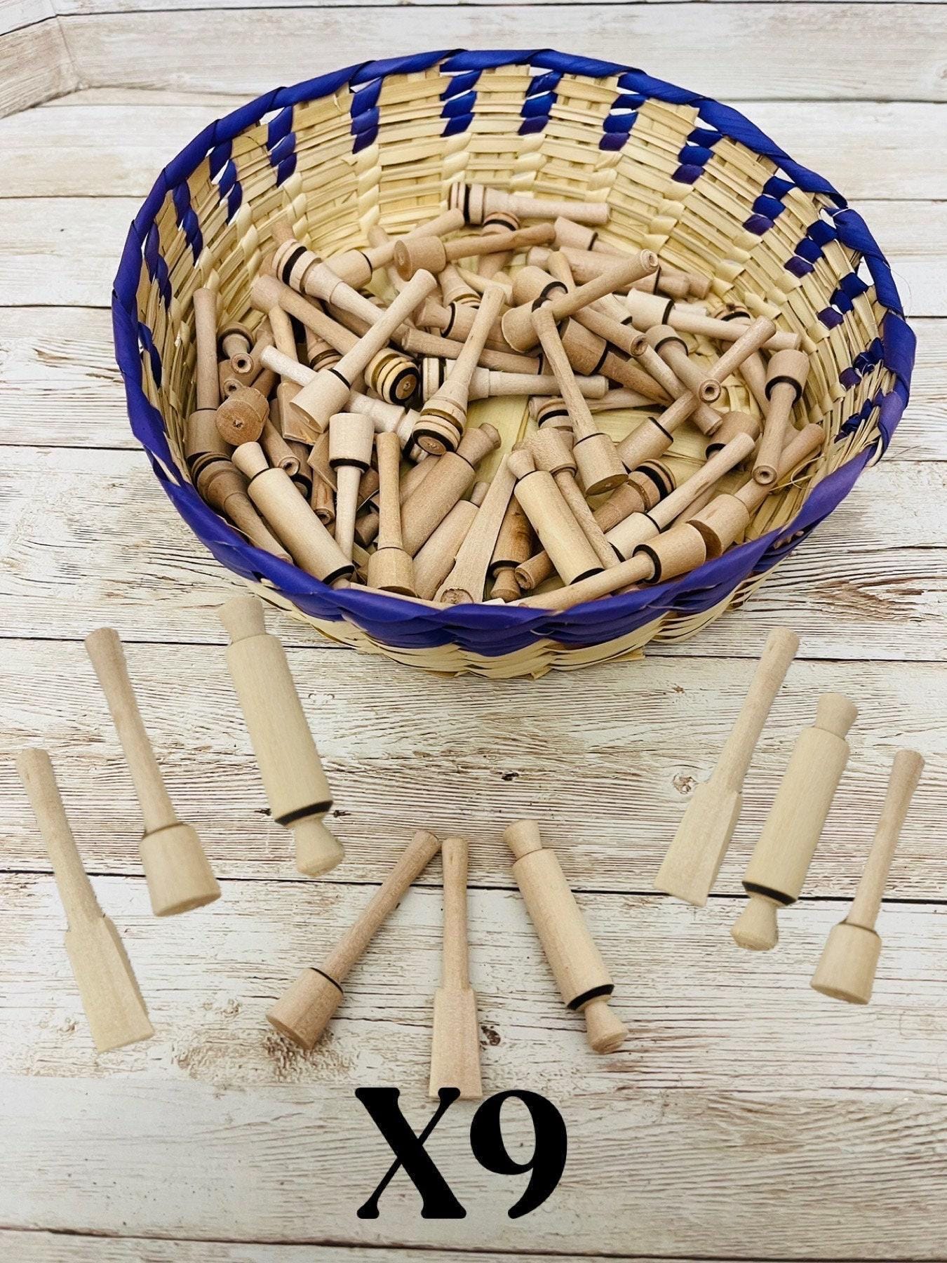 Miniature Day of the Dead Wood Utensils Accesorios Utensilios para Ofrendas para Dia De Los Muertos