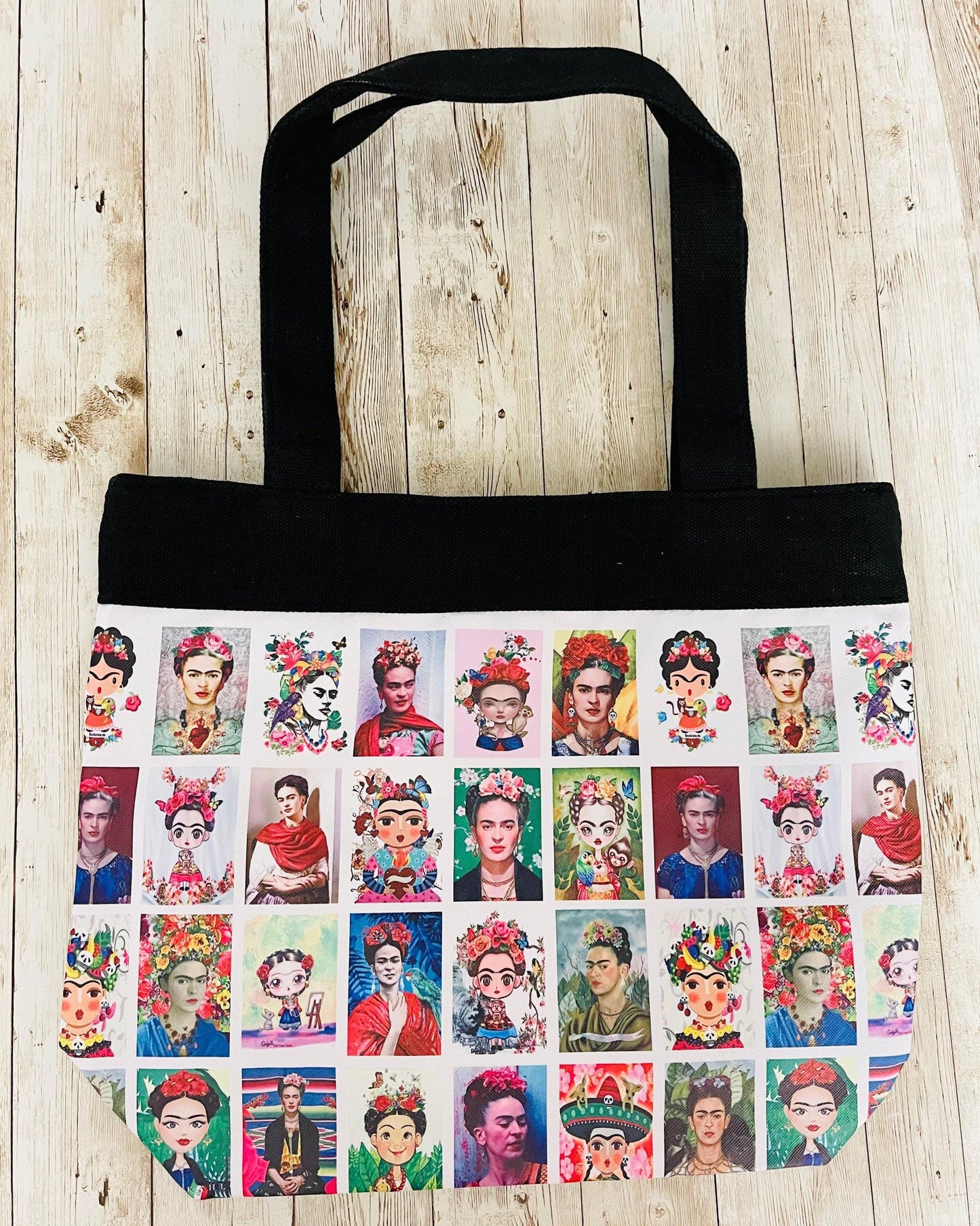 Mexican Frida Kahlo Tote Bag and Sets Bolsa Artesanal Mexicana Frida Kahlo con Accesorios