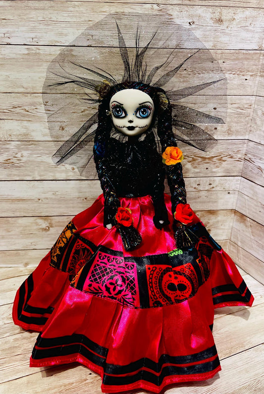 Day of the Dead Frida Kahlo Catrina Doll Catrina de Frida Kahlo Dia de Muertos