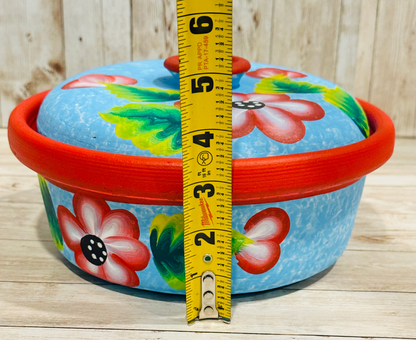 Tortillero oh Cazuela de Barro Mexicano Mexican Terra Cota Tortilla Warmer or Casserole