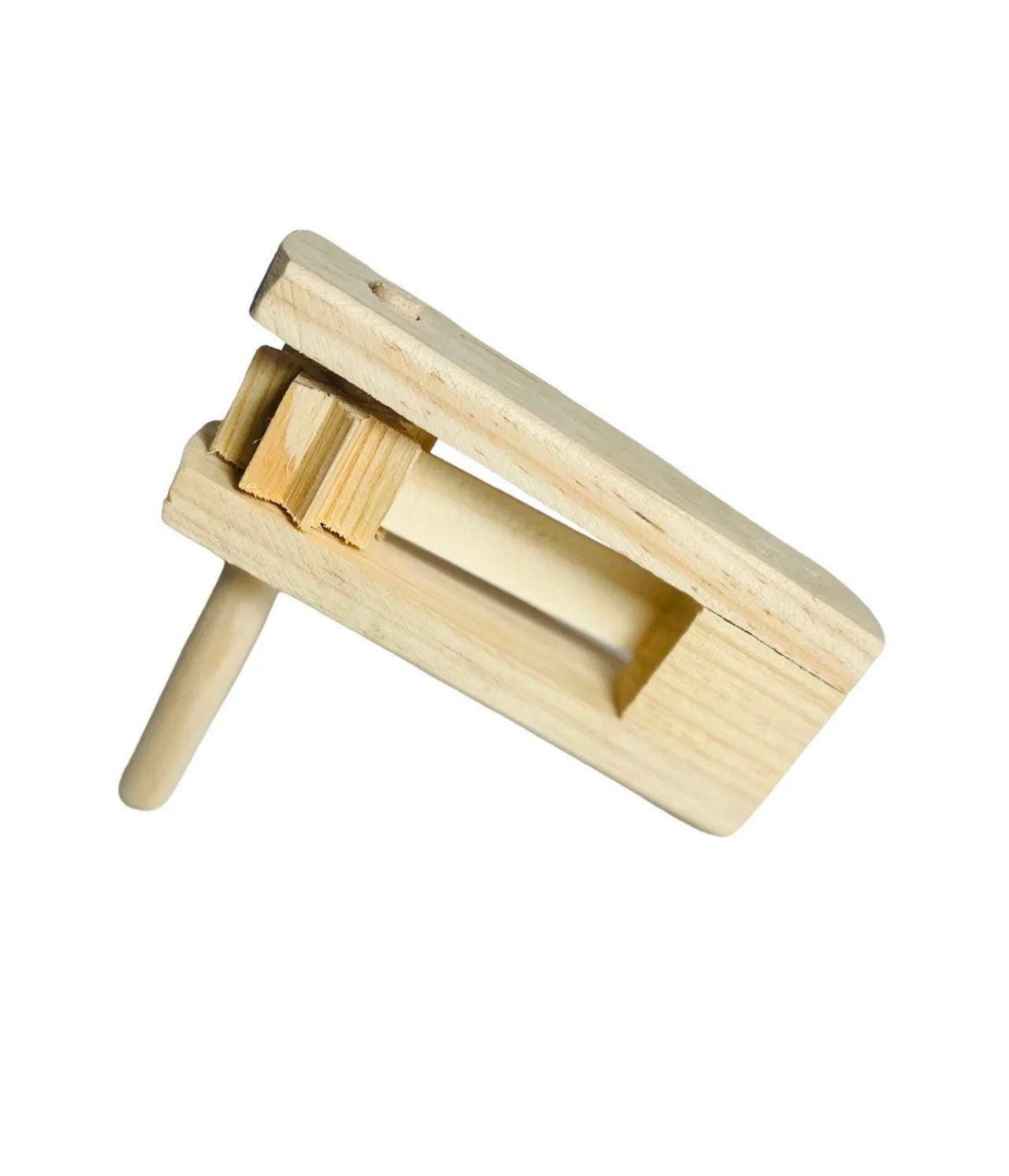 Matracas Mexicana Mexican Wooden Noisemaker Grogger, Matraca Loud 5 and 7.5 inches