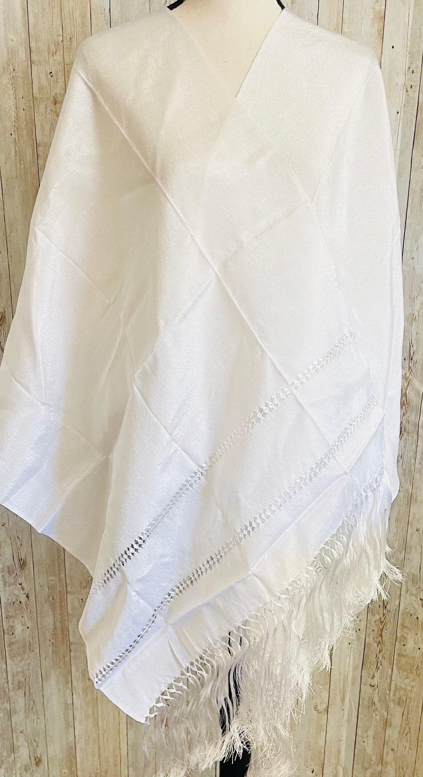 Authentic Mexican Silk Wrap Shawl Reboso Mexicano De Artiseda