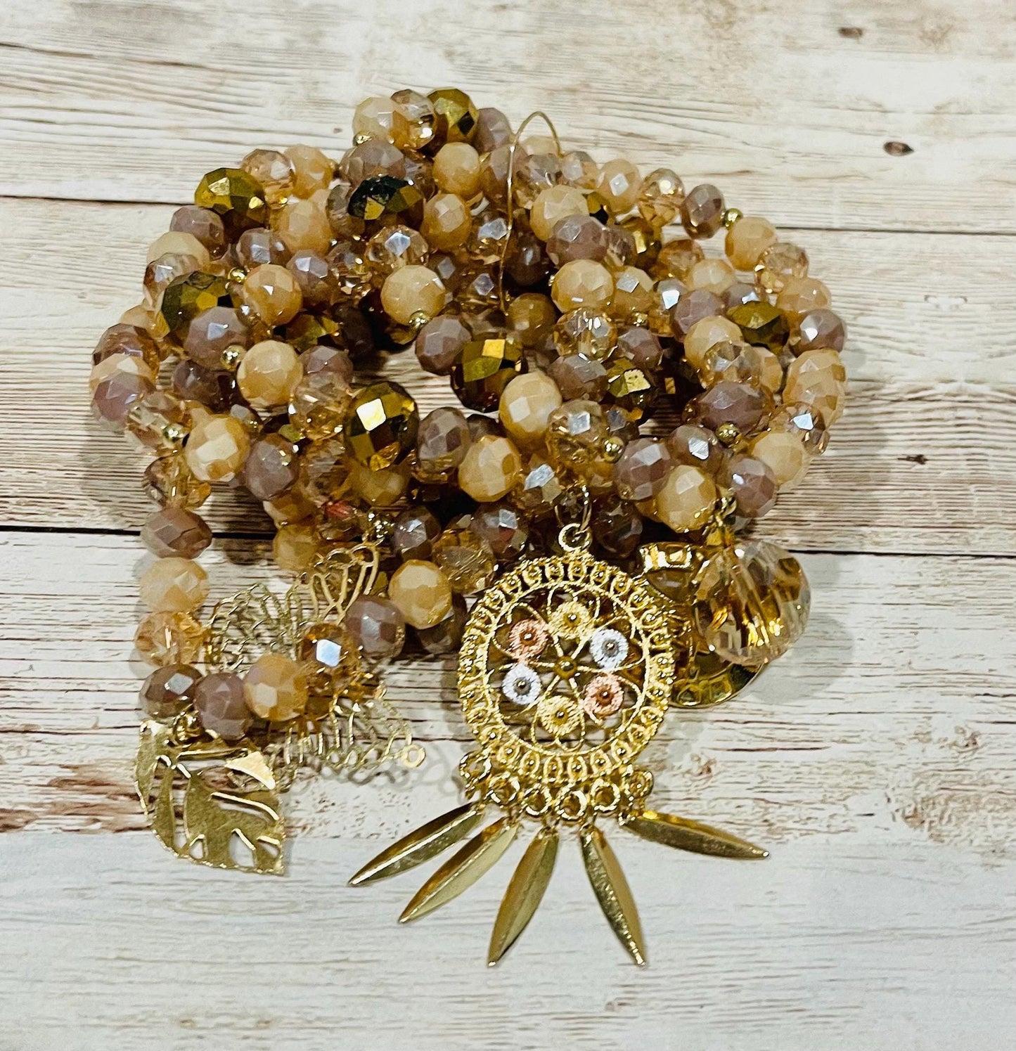 Handmade Mexican Artesanal Bracelets Set of 7 Beaded Bracelets Semanario Artesanal Mexicano 7 Pulseras