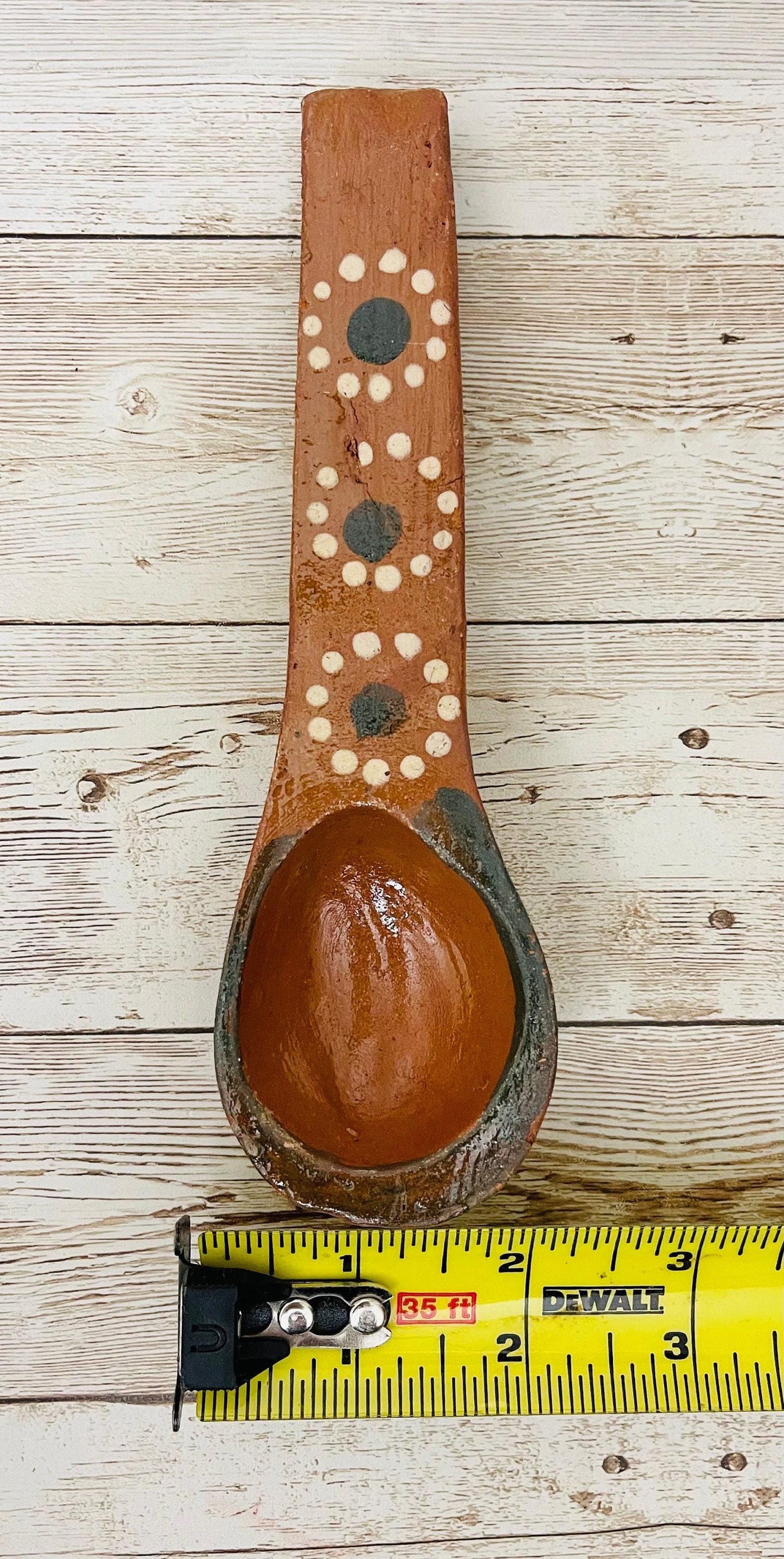 Mexican Terracotta Spoons Cucharas de Barro Mexicano