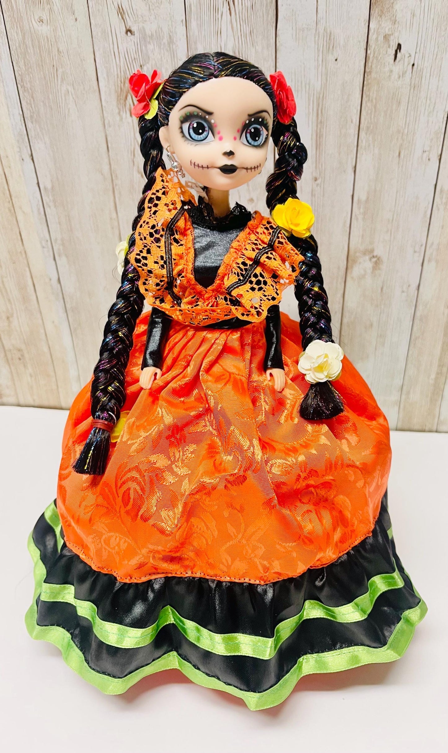 Day of the Dead Frida Kahlo Doll Catrina de Frida Kahlo Dia de Muertos