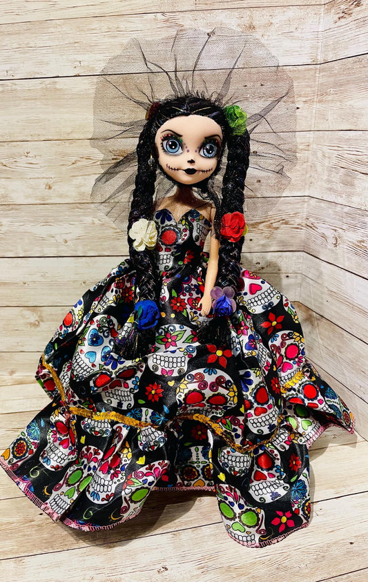Day of the Dead Frida Kahlo Catrina Doll Catrina de Frida Kahlo Dia de Muertos