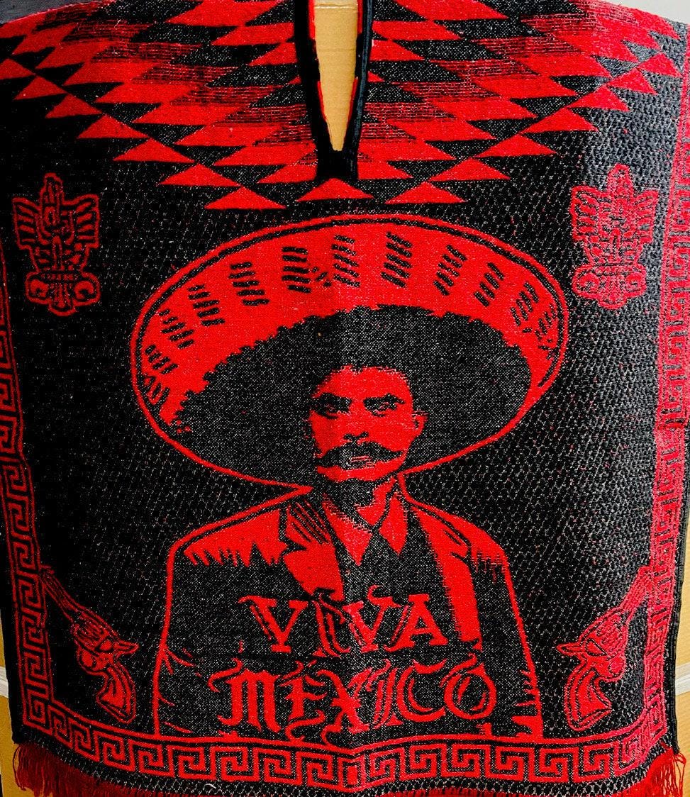 Mexican Poncho Gavan De La Revolución Pancho Villa y Emiliano Zapata con Gorro