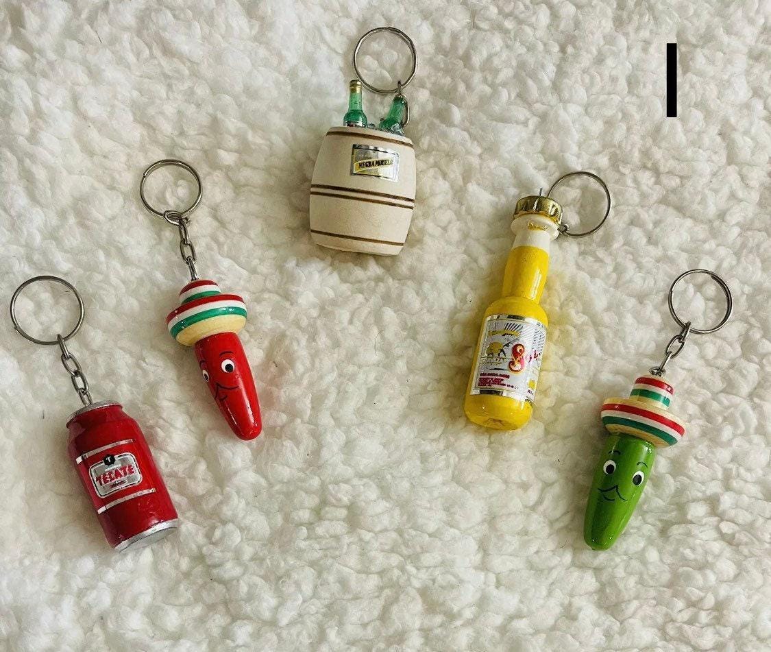 Llaveros de Ofrendas Para Dia de Los Muertos Mexican Keychain Charms
