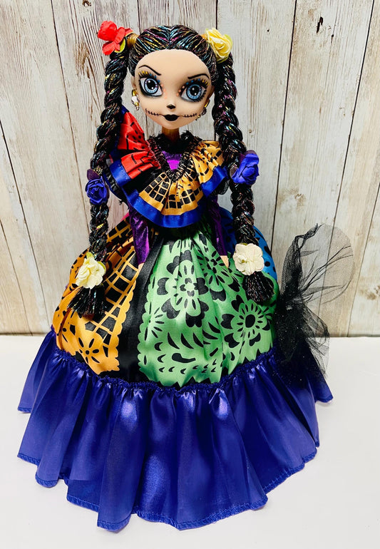 Day of the Dead Frida Kahlo Catrina Doll Catrina de Frida Kahlo Dia de Muertos