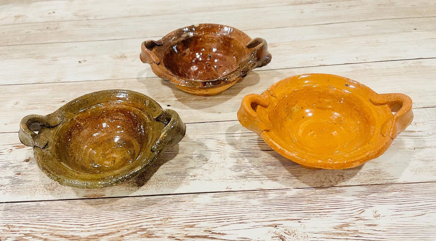 Cazuelitas Chicas De Barro Mexicano Small Mexican Clay Casseroles