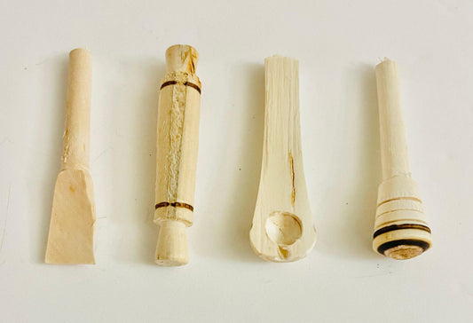 Miniature Utensil 4 Piece Set Mexican Kitchen Utensilios en Miniatura de Madera Mexicanos