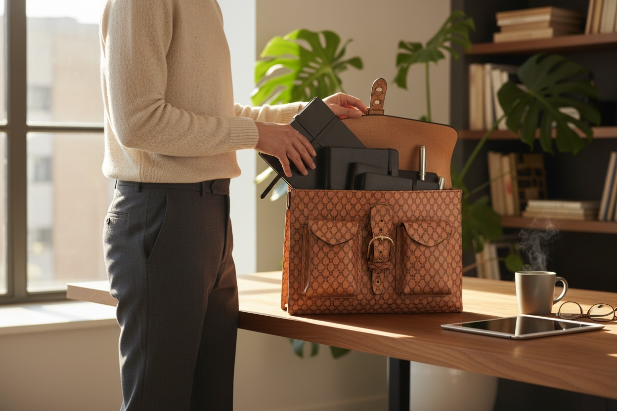 Unisex Leather Handmade Portfolio Leather Business Briefcase Mexican Artesanal Satchel Portafolio Artesanal de Piel de Cuero Amartillado