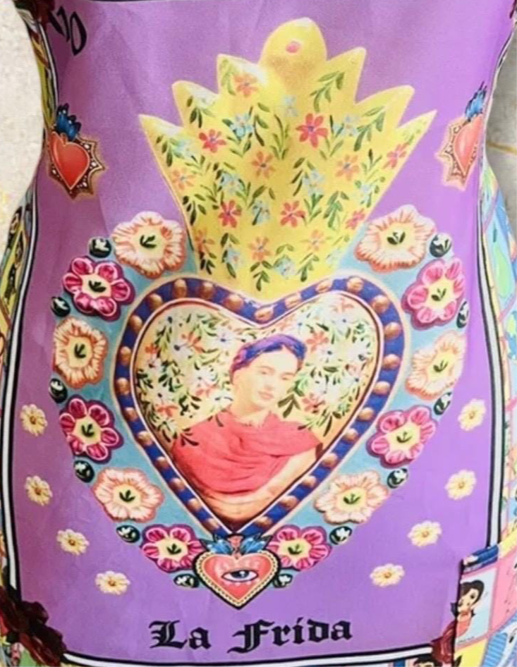 Mandil de Frida Kahlo Loteria Mexican Frida Loteria Apron