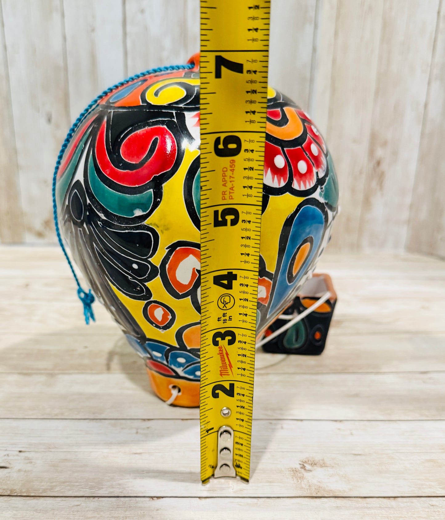 Mexican Talavera Hot Air Ballon Ceramic Hanging Decor Globo Aerostático Mexicano de Talavera Globo de Aire