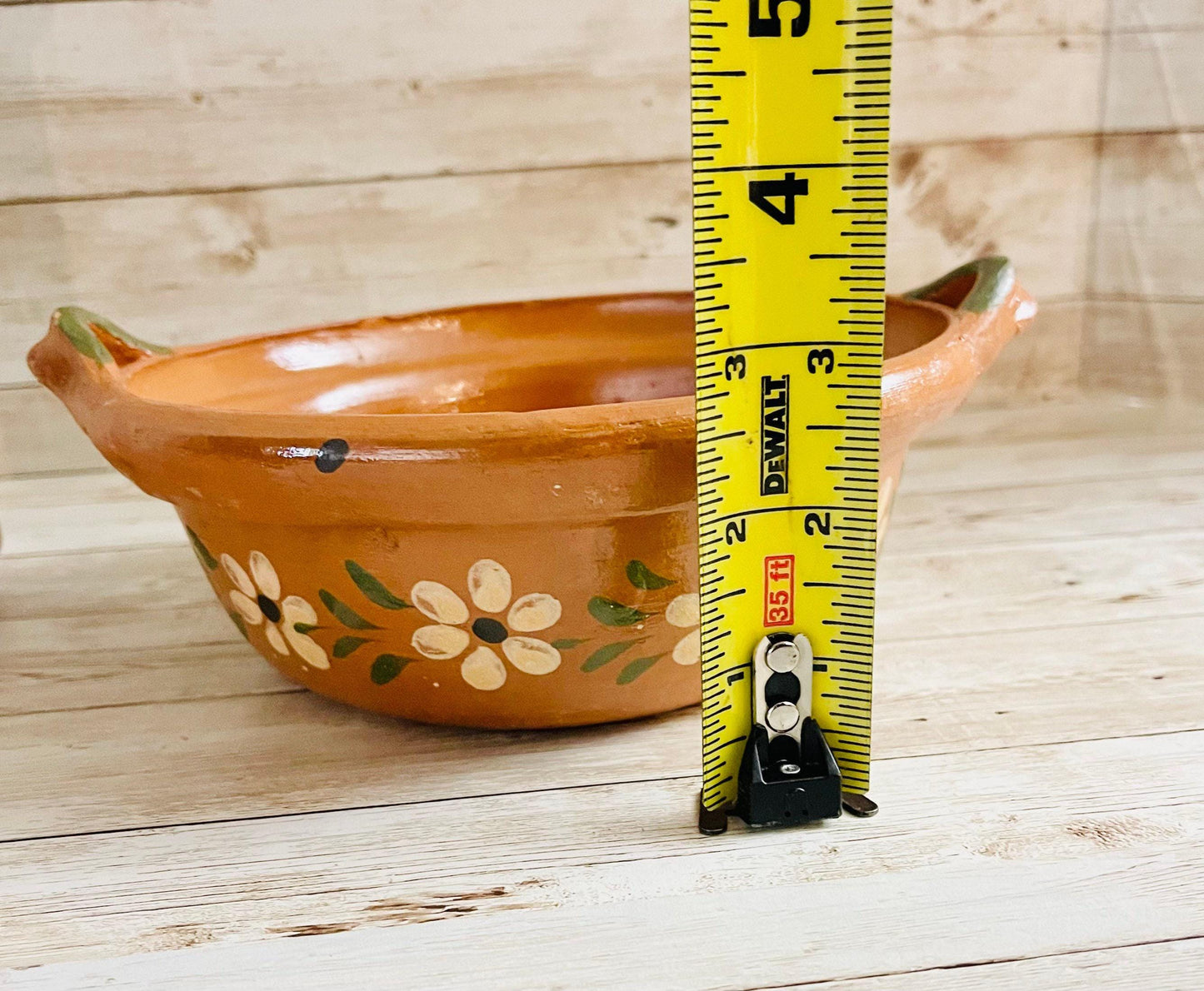 Mexican Casserole with Lid and Spoon Cazuela de Barro con Tapa y Cuchara