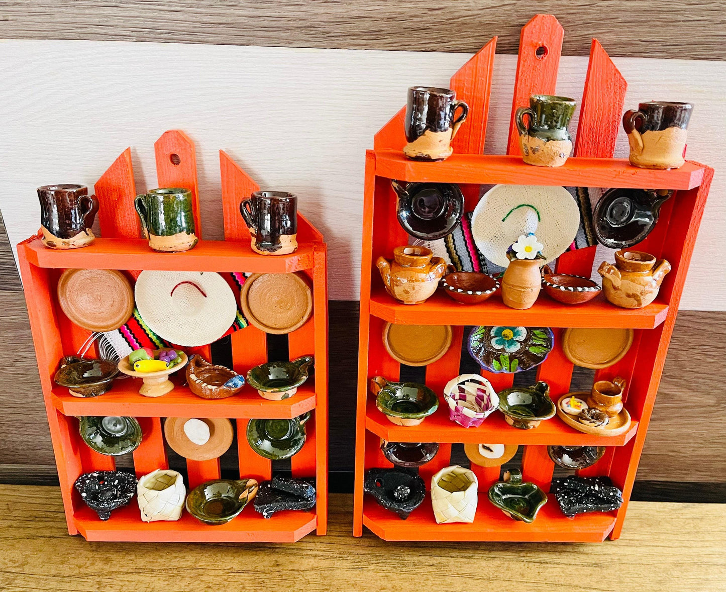 Mexican Kitchen Trasterito with Miniature Accessories Trasterito de Cocina con Accesorios en Miniatura
