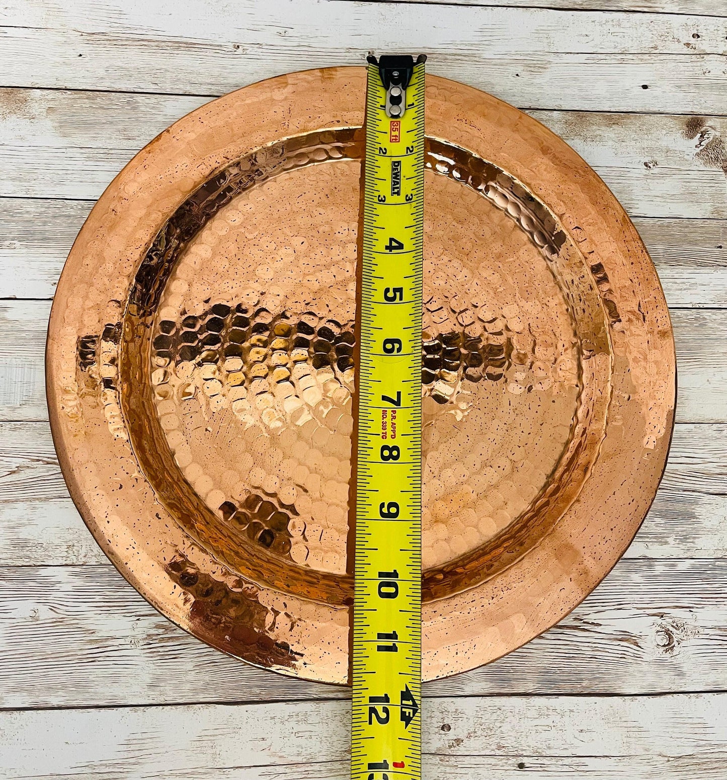 Mexican Copper Charger Plates Plato de Cobre Mexicano