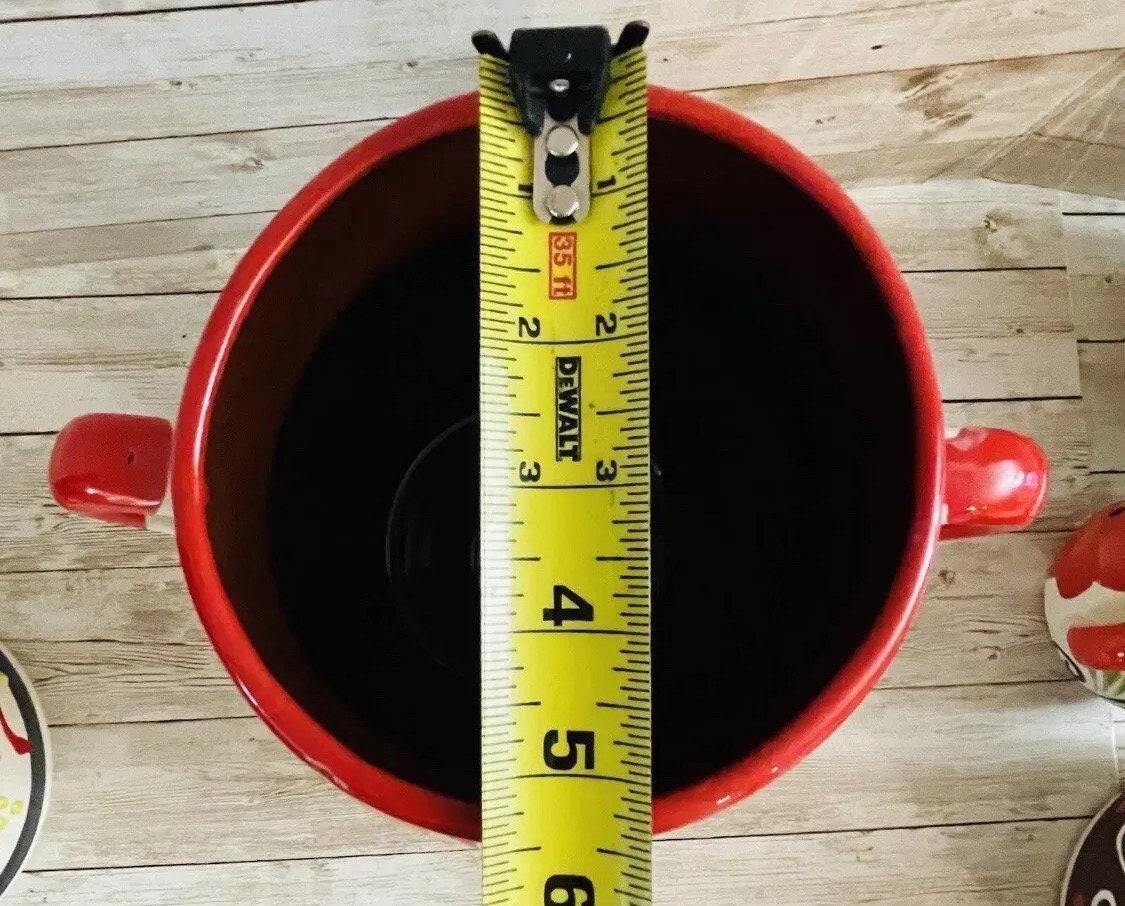 Olla de Barro Frijolera con Tapa Terra Cota Pot with lid Fits Up To 128 Fl. Oz