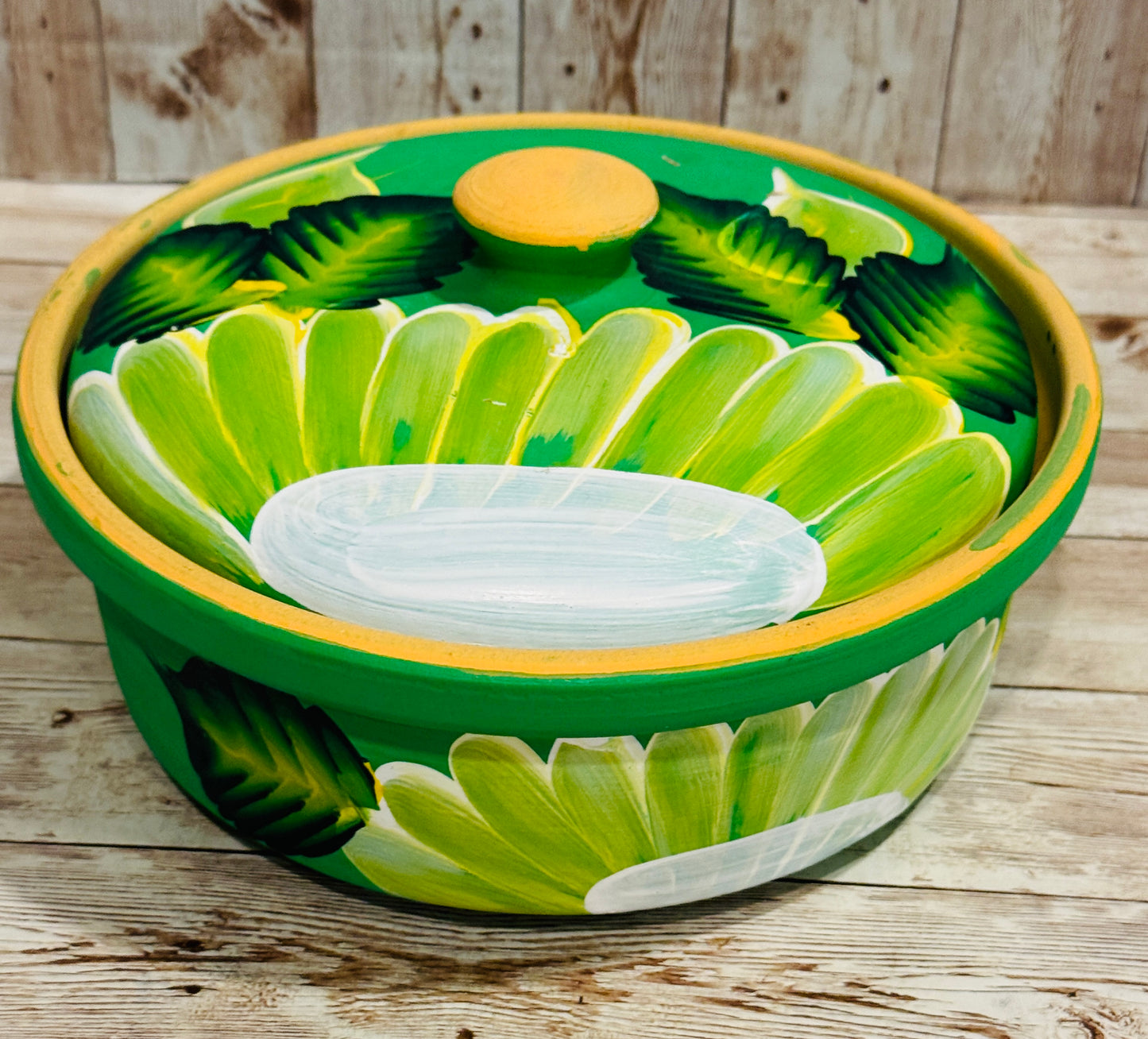 Tortillero oh Cazuela de Barro Mexicano Mexican Terra Cota Tortilla Warmer or Casserole