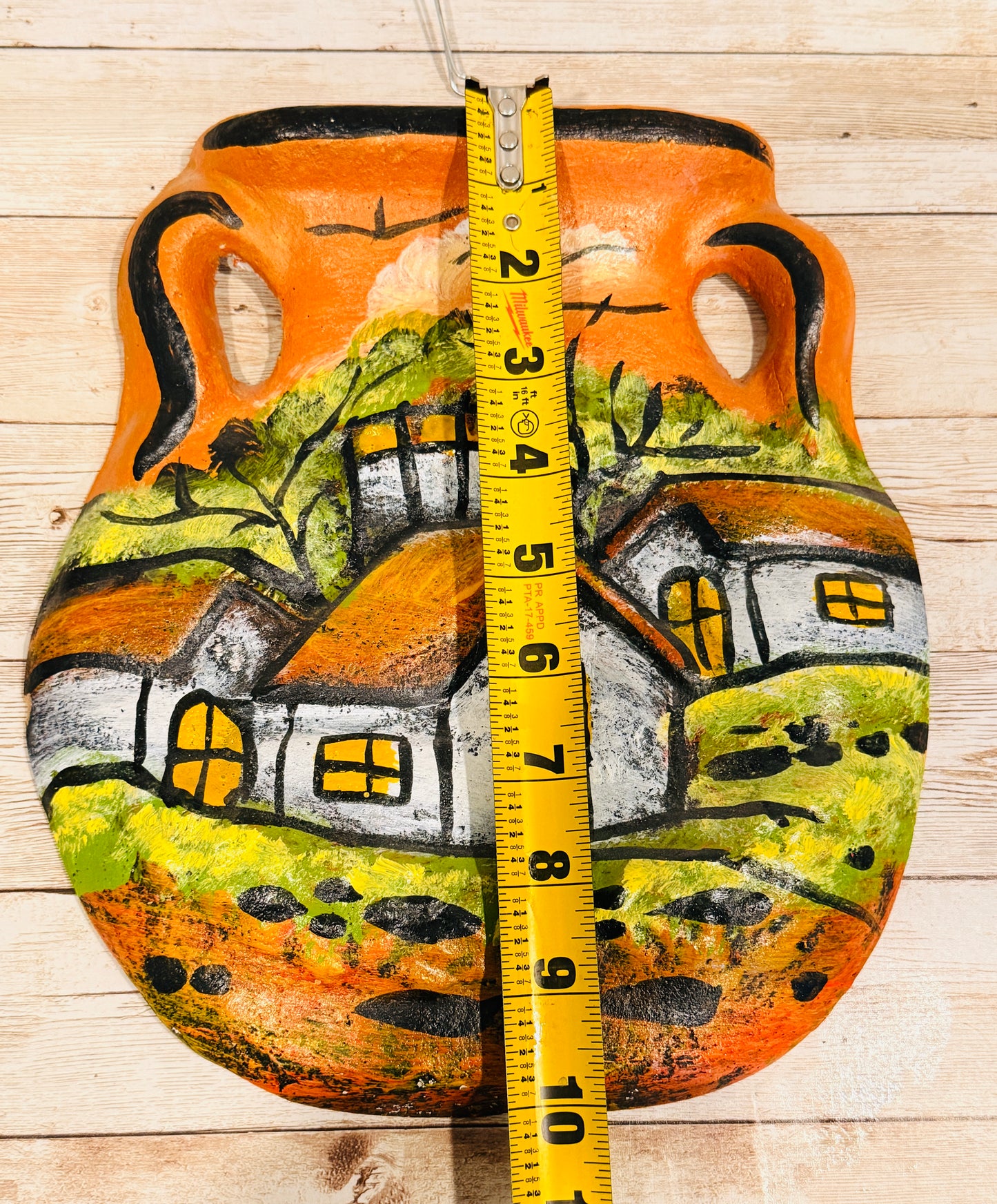 Mexican Terra Cota Wall Decor Jarron Colgante Mexicano de Barro