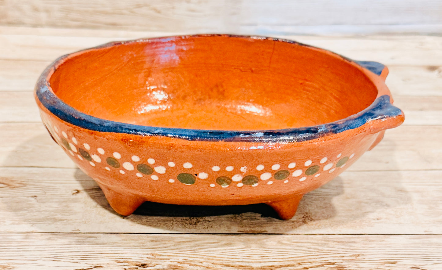 Terra Cotta Mexican Pottery Salsa Pig Bowl Spoon Salsero de Barro Mexicano de Marranito