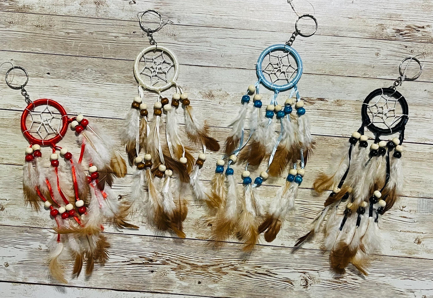 Dreamcatcher with Feathers for Car Visors Wall Hanging Decorations Atrapasueños con Plumas para Carros Decoraciones
