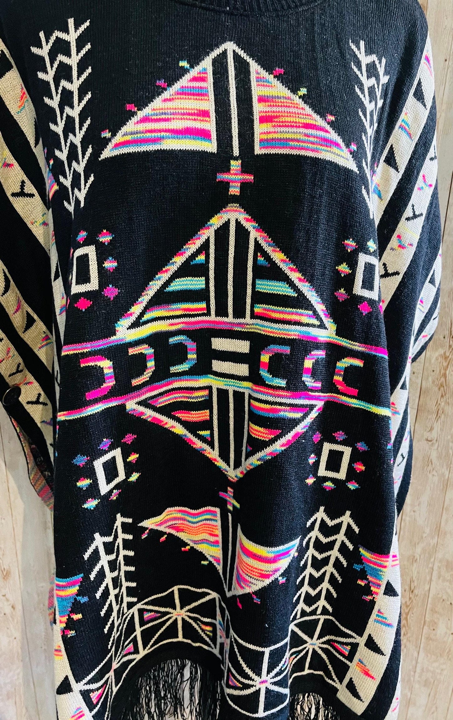 Mexican Artesenal Mañanita Poncho Jorongo Capa Mexicana Artesanal