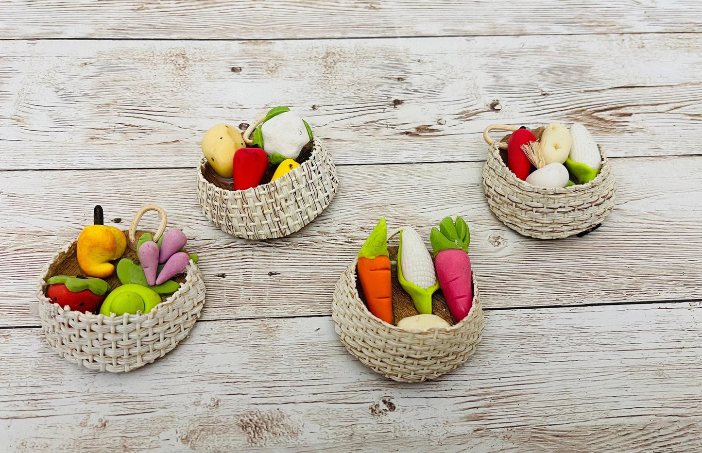 4x Mexican Kitchen Food Magnets Miniature Accessories 4 Imanes de Comidita para Cocina