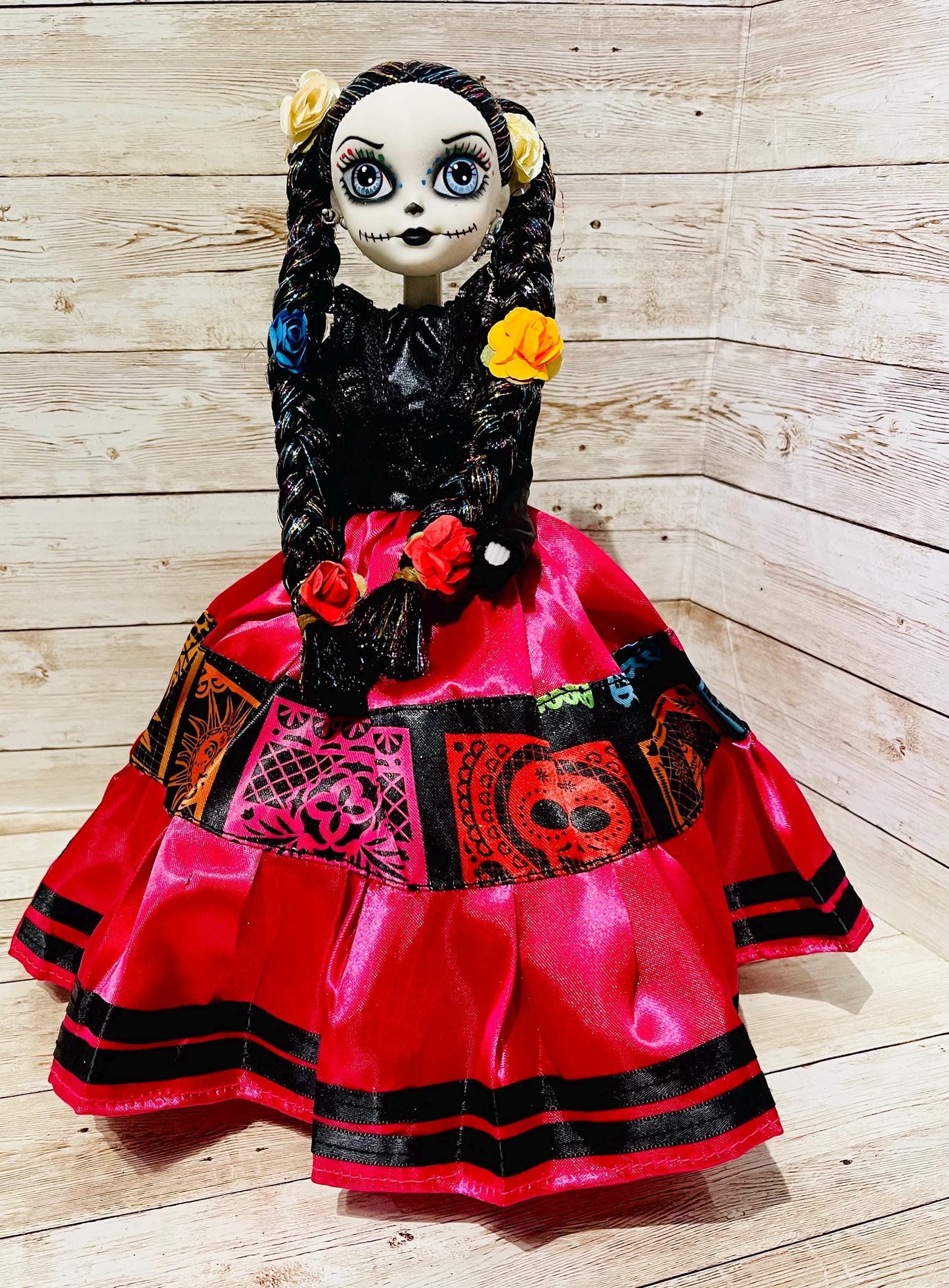 Day of the Dead Frida Kahlo Catrina Doll Catrina de Frida Kahlo Dia de Muertos