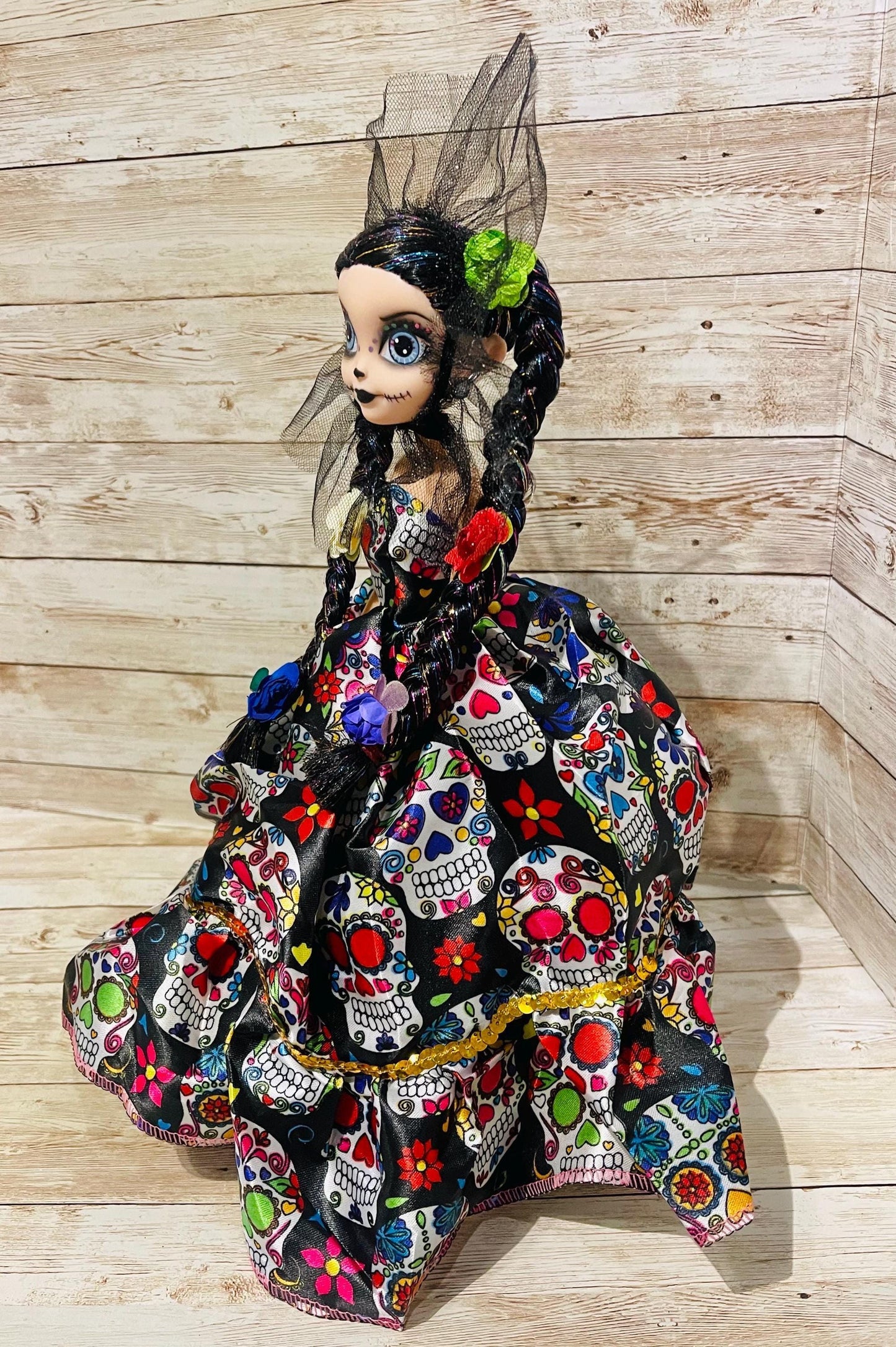 Day of the Dead Frida Kahlo Catrina Doll Catrina de Frida Kahlo Dia de Muertos