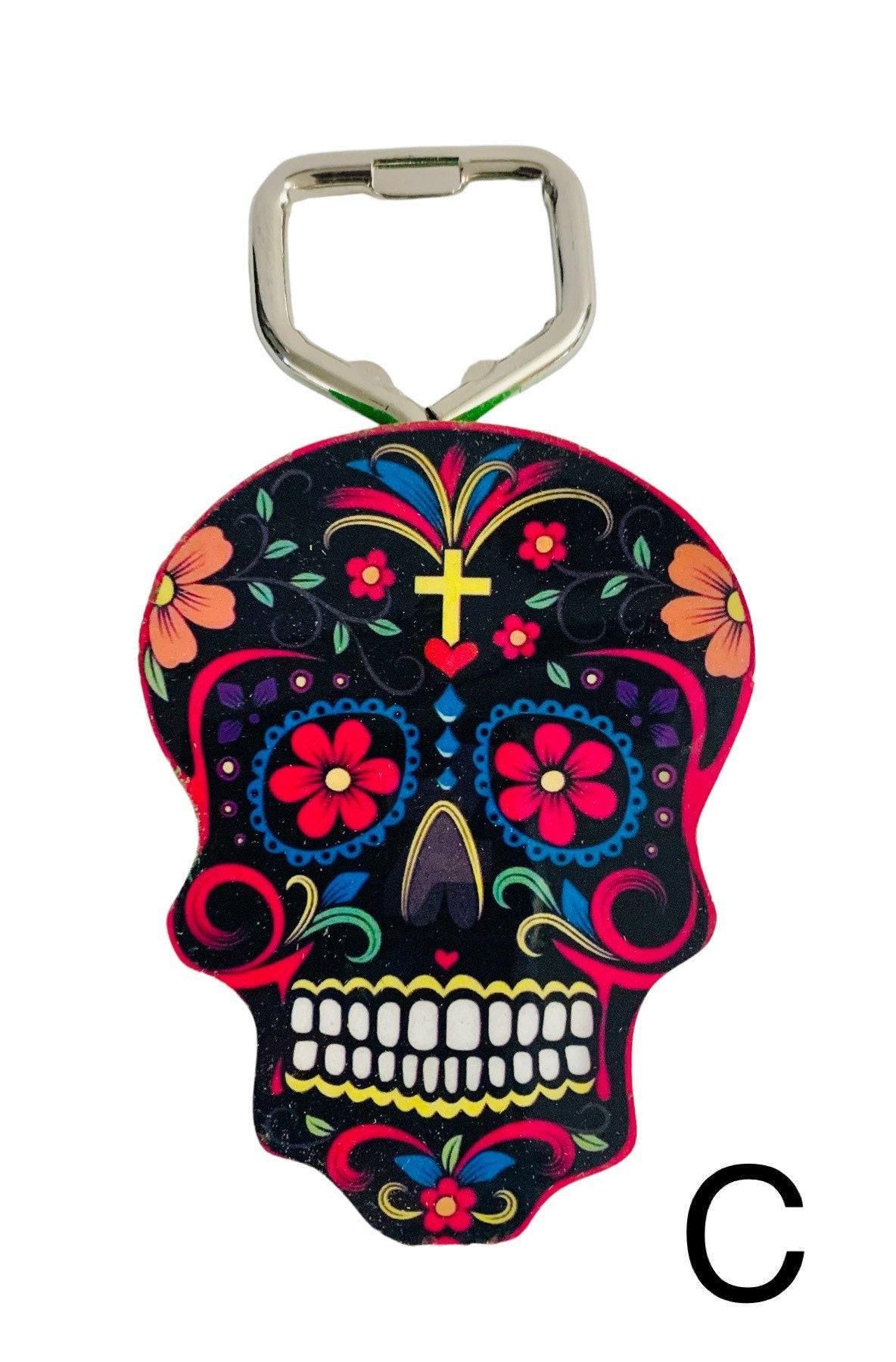 Mexican Day of the Dead Magnet Bottle Openers Destapadores Imanes de Botella Dia De Los Muertos