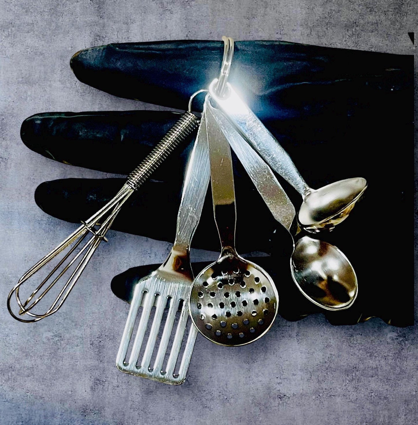 2x Mexican Miniature Utensil Magnet & Keychain 2 Utensilios en Miniatura Mexicano 1 Iman y 1 Llavero