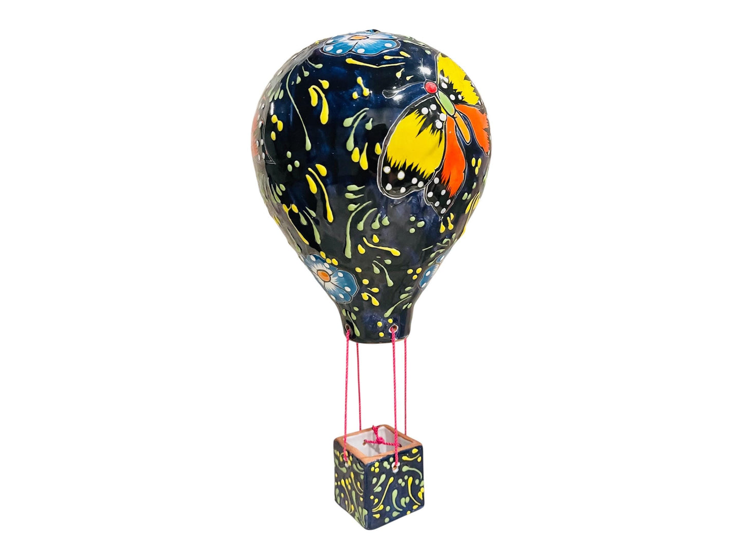 Mexican Talavera Hot Air Ballon Ceramic Hanging Decor Globo Aerostático Mexicano de Talavera Globo de Aire