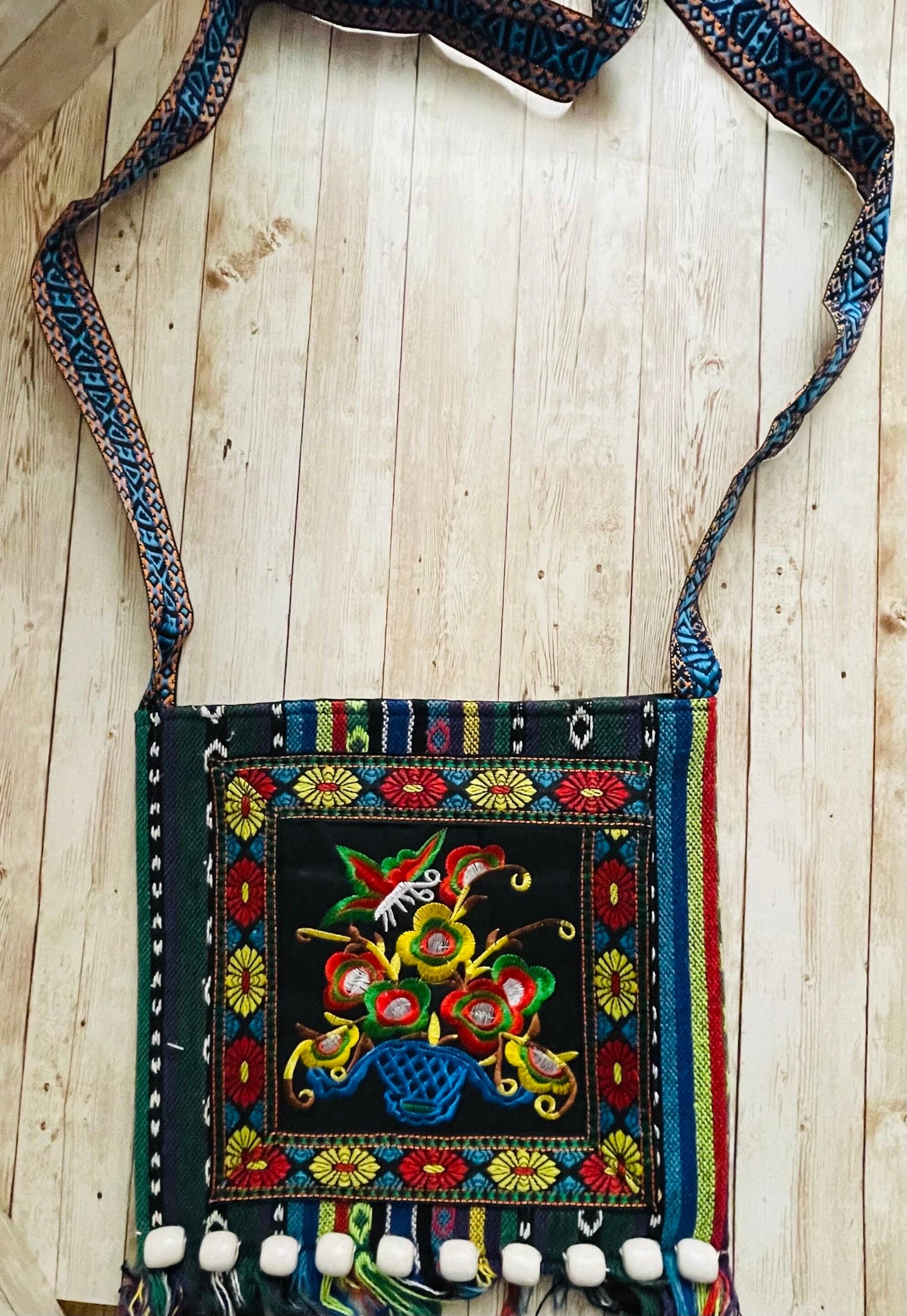 Mexican Artesanal Knitted Bag Bolsa Artesanal Tejida Mexicana