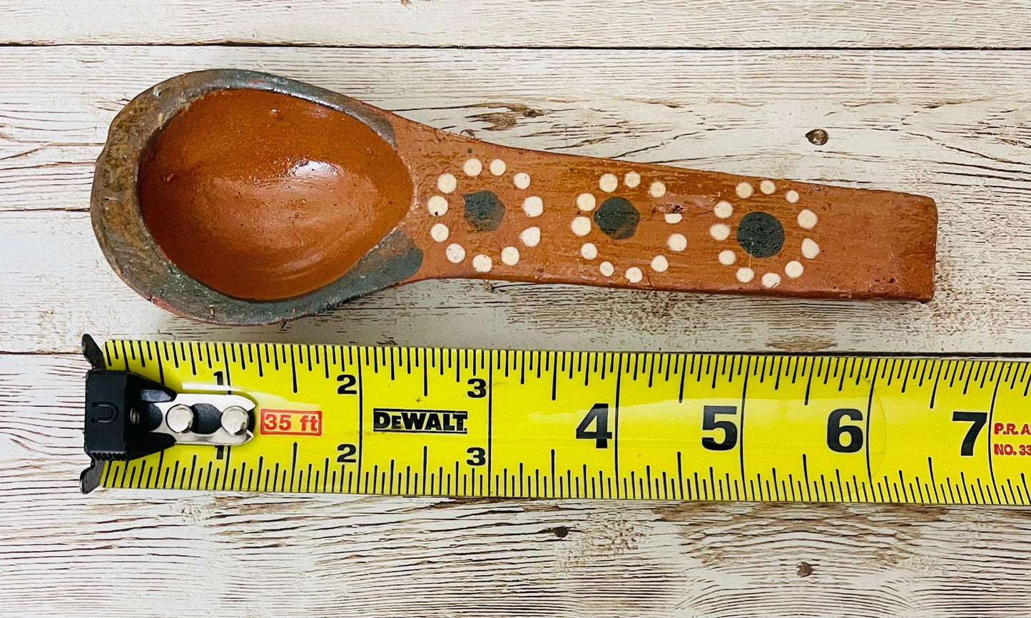 Mexican Terracotta Spoons Cucharas de Barro Mexicano