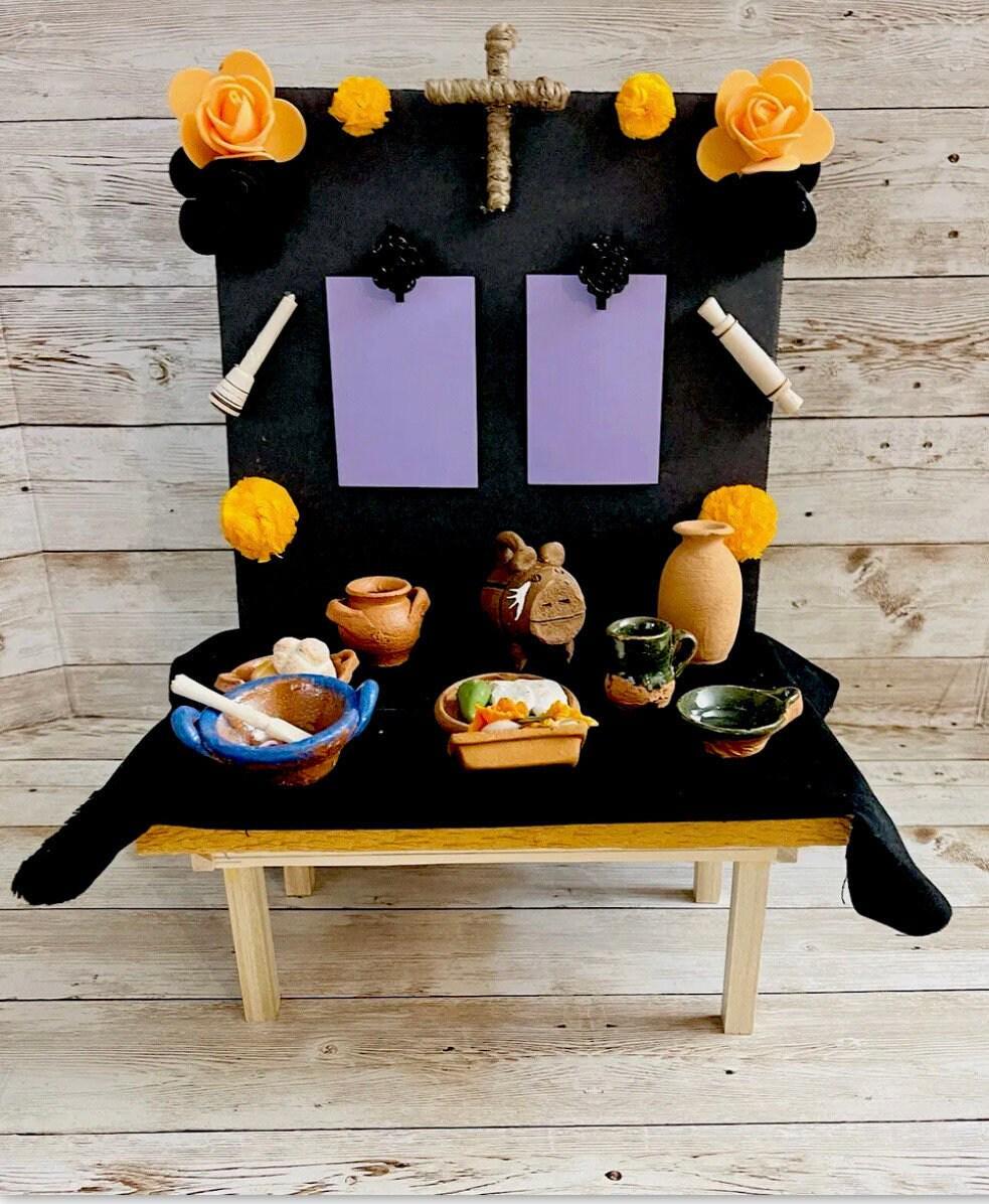 Mesa de Ofrenda para Dia De Los Muertos Day of the Dead Offering Table