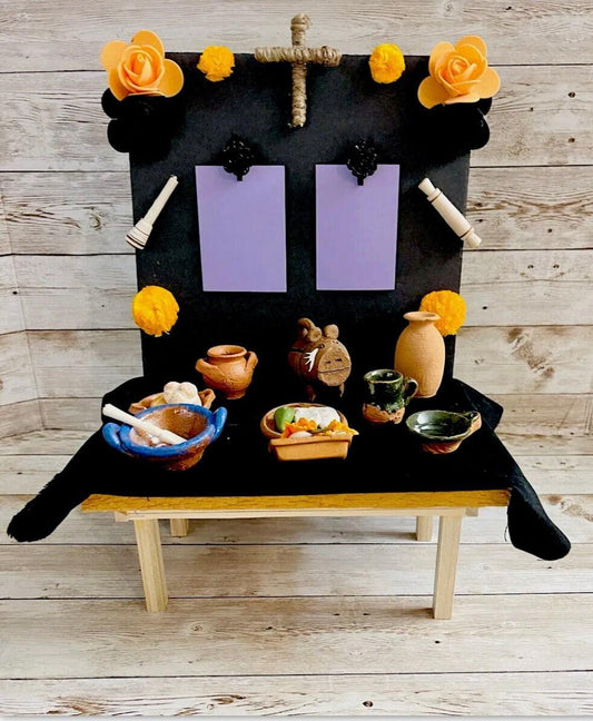 Mesa de Ofrenda para Dia De Los Muertos Day of the Dead Offering Table