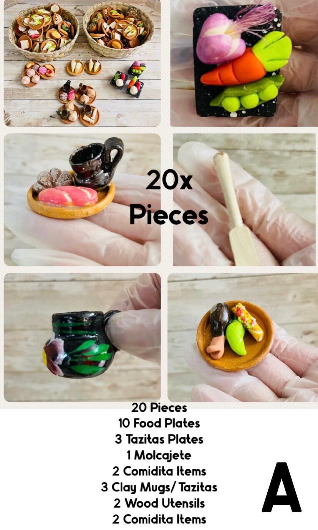 20x Day of the Dead Food Offerings Accessories Comida y Accessorios de Ofrendas para Dia De Los Muertos