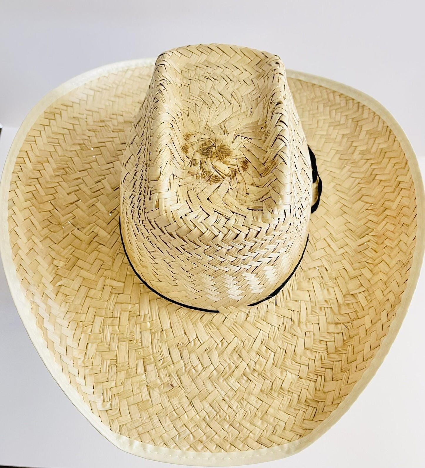 3x Lot Mexican Palm Leaf Straw COWBOY Wide Brim Hat Sombrero Vaquero De Palma