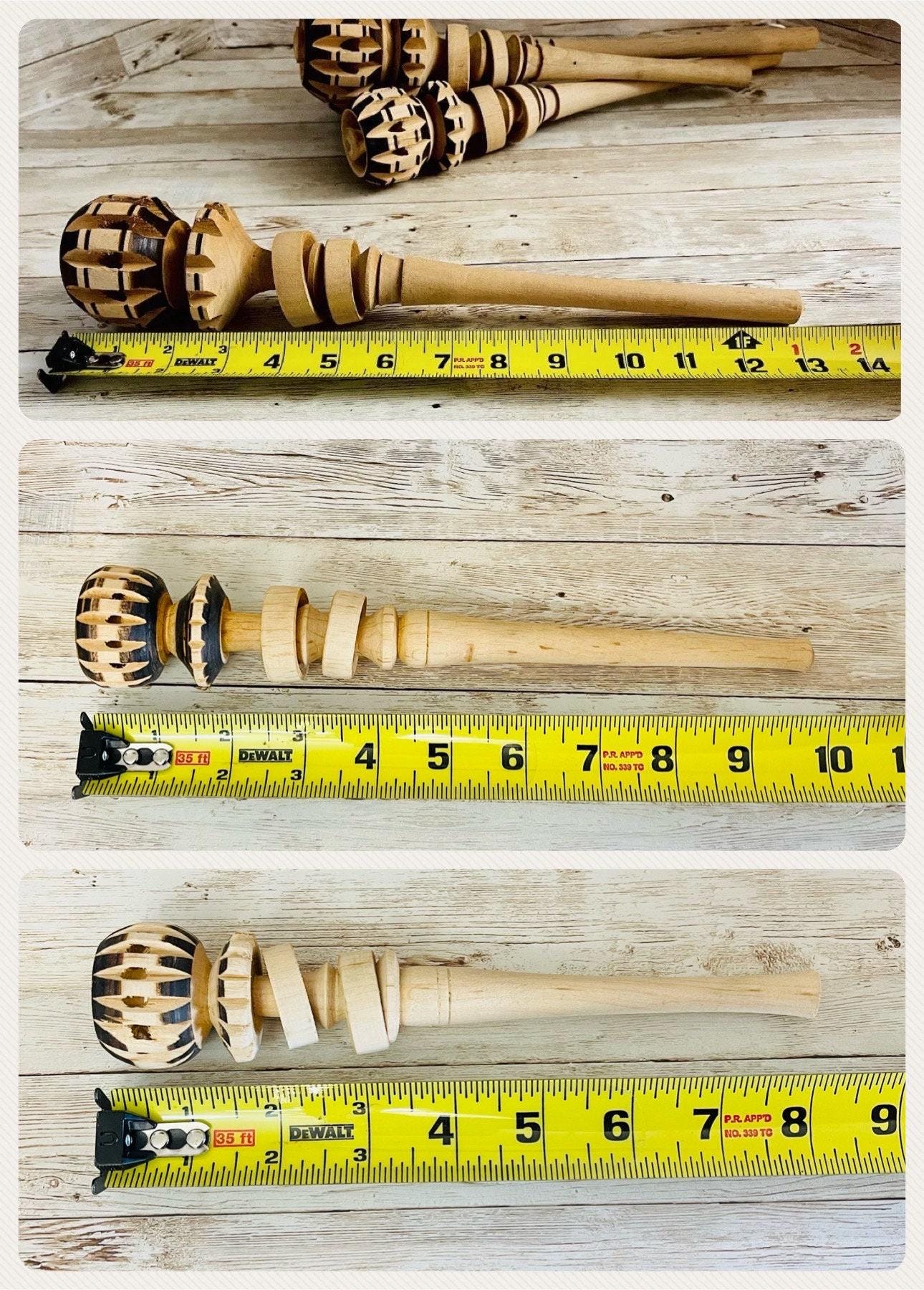 Mexican Wood Molinillo for Hot Chocolate 8. 9 and 13 inches Stirrer Molinillo Mexicano De Madera 8, 9 y 13  pulgadas