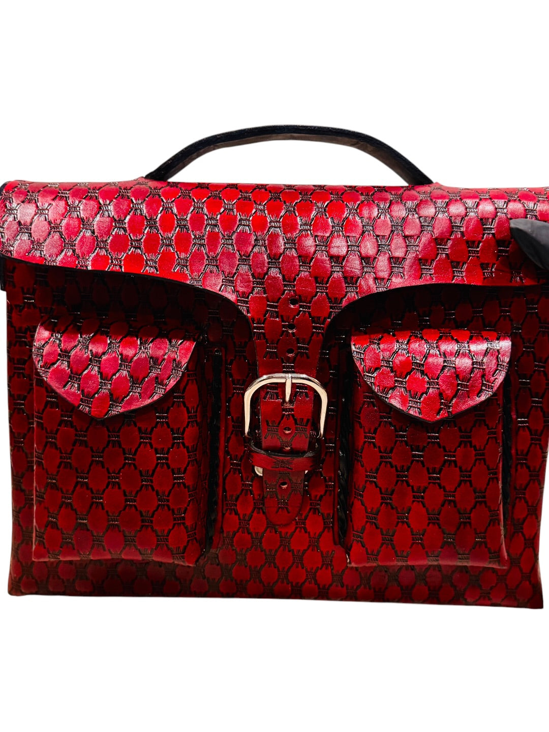Unisex Leather Handmade Portfolio Leather Business Briefcase Mexican Artesanal Satchel Portafolio Artesanal de Piel de Cuero Amartillado