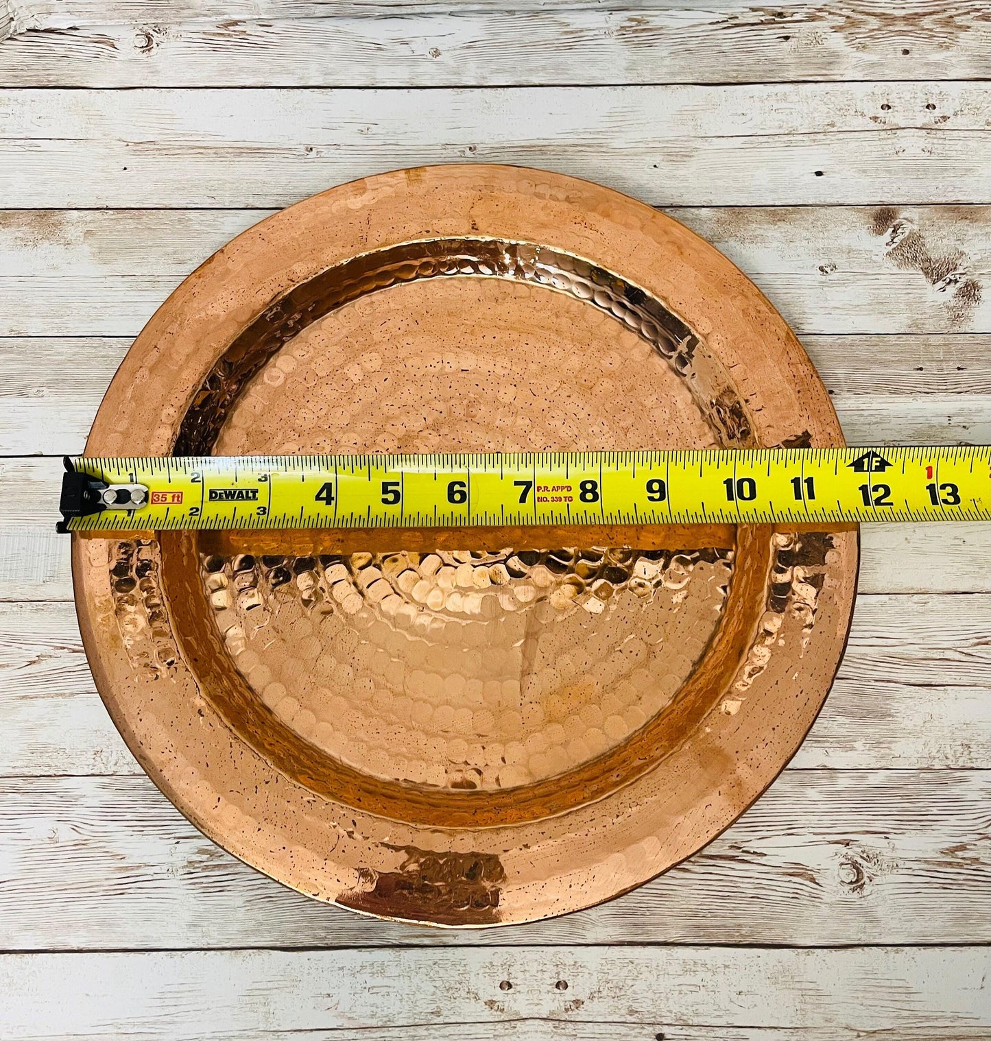 Mexican Copper Charger Plates Plato de Cobre Mexicano
