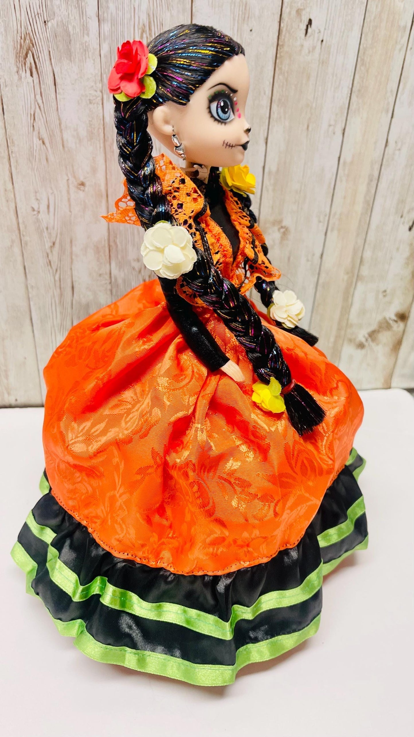 Day of the Dead Frida Kahlo Doll Catrina de Frida Kahlo Dia de Muertos